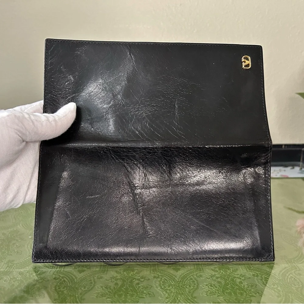 Father’s Day Valentino Black Bifold Long Wallet